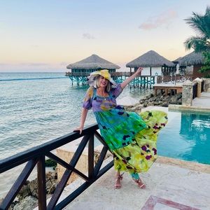 Anthropologie Dress and matching hat set! ☀️🌅